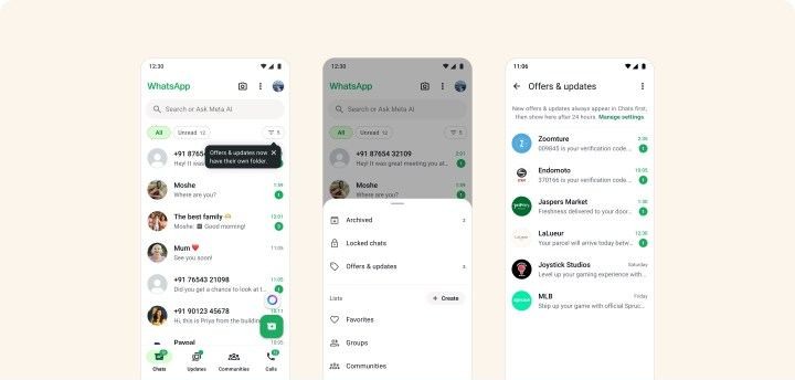 WhatsApp — WhatsApp Tests a Separate Inbox for Offers and Business Updates